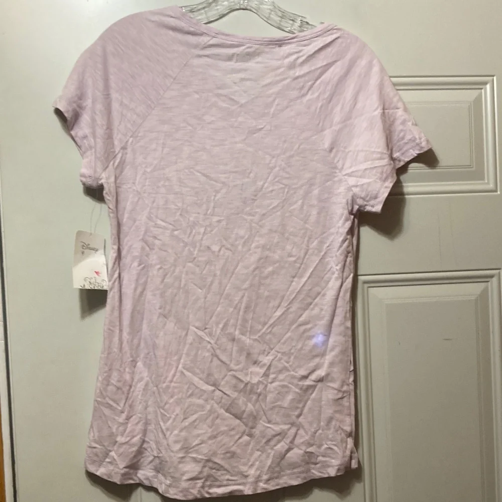 Disney Light Lavender Pajama Top‎ with Blue Graphic and Cream Accents S NWT - Picture 4 of 4